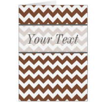 Teste padrão de ziguezague de Brown Chevron Cartoes