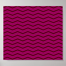 Teste padrão de ziguezague magenta profundo posters