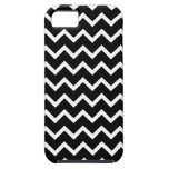 Teste padrão de ziguezague preto e branco iPhone 5 capas