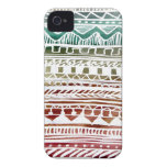 Teste padrão do asteca do verão capas iPhone 4 Case-Mate
