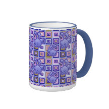 Teste padrão do coelho do gelado caneca