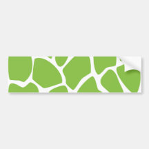 Teste padrão do impressão do girafa. Verde do safa Adesivos
