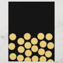 Teste padrão do pastel de nata panfletos personalizados