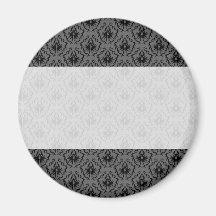 Teste padrão elegante à moda. Damasco preto e cinz Imas