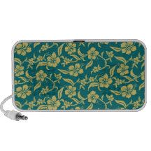 Teste padrão floral caixinhas de som para viagem