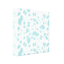 Teste padrão floral das videiras do vetor da cerce impressão de canvas envolvidas