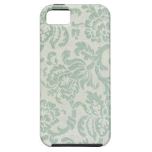 Teste padrão floral de matéria têxtil capas de iPhone 5 Case-Mate