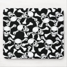 TESTE PADRÃO GÓTICO DOS CROSSBONES DOS CRÂNIOS MOUSE PAD