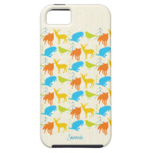 Teste padrão Iphone 5 do Fox dos animais da flores iPhone 5 Capa