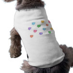 Teste padrão Pastel do porco Camiseta Para Caes