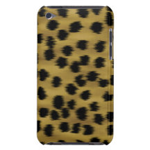 Teste padrão preto e dourado do impressão da chita capa iPod touch Case-Mate