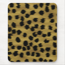 Teste padrão preto e dourado do impressão da chita mouse pad