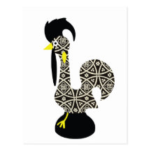 Teste padrão preto, Galo de Barcelos Cartoes Postais
