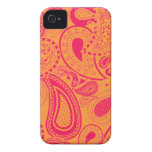 Teste padrão retro do redemoinho de Paisley - rosa capas casemate