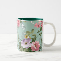 Teste padrão rosa vermelha elegante dos rosas do v caneca