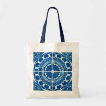 Teste padrão sem emenda do azulejo bolsas de lona
