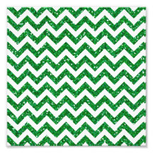 Teste padrão verde de Chevron do brilho Impressão De Fotos