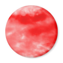 Teste padrão vermelho brilhante do céu ímãs