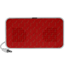 Teste padrão vermelho das setas caixinha de som para laptop