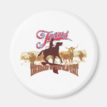 Texas - o coração do oeste imãs
