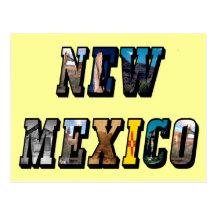 Texto de New mexico, EUA Cartao Postal