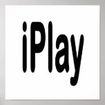 texto preto iplay para aqueles que jogam impressão