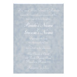 Textura azul com casamento do verso convites