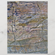 Textura da parede da montanha com líquenes panfleto