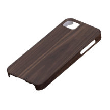 Textura de madeira escura de mogno da grão do choc capa iPhone 5 Case-Mate