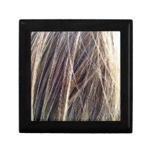 Textura do cabelo de Brown Estojo Para Jóias