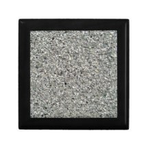 Textura rochosa preto e branco estojo para jóias