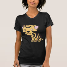 Tigre de bebê bonito feito sob encomenda camisetas