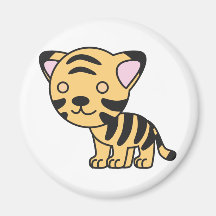 Tigre de bebê bonito feito sob encomenda imã