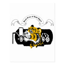 Tigre do tanque cartoes postais
