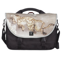 Tigre velho por Hokusai Pasta Para Notebook