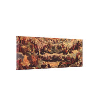 Tintoretto - paraíso impressão de canvas envolvidas