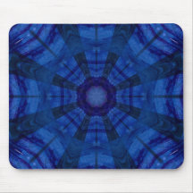 Tintura preta e azul legal impressionante do laço mouse pad