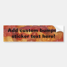 Tira de bacon fritada adesivos