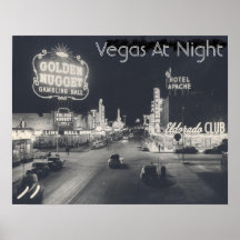 Tira de Las Vegas do vintage Pôsteres