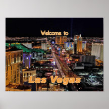 Tira de Las Vegas na noite Impressão