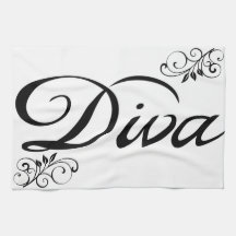 Toalhas de cozinha de MoJo do americano da diva