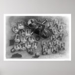Toda a excursão 1897 do basebol de América Pôsteres