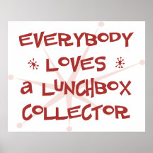 Todos ama um coletor da cesta de comida posters