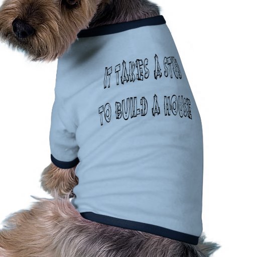 Toma um parafuso prisioneiro para construir uma ca camiseta para caes