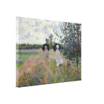 Tomando uma caminhada perto de Argenteuil - Claude Impressão Em Tela Canvas