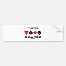 Tome o tempo jogar a ponte (quatro ternos do cartã adesivo