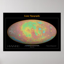 Topografia lunar (espectro) poster
