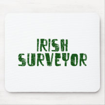 Topógrafo irlandês mouse pad