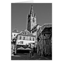 Torre de igreja evangélica, Sibiu Cartões