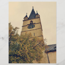 Torre de igreja evangélica, Sibiu Panfleto Coloridos